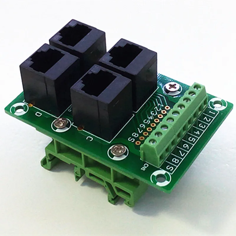 4 канальная шина RJ45 8P8C Jack Клеммная колодка разъем.|Клеммные колодки| |