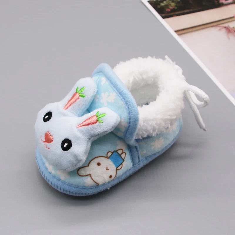 

Winter Sweet Newborn Baby First Walkers Girls Princess Winter Shoes Soft Soled Infant Toddler Kids Girl Footwear Shoes 3Colors