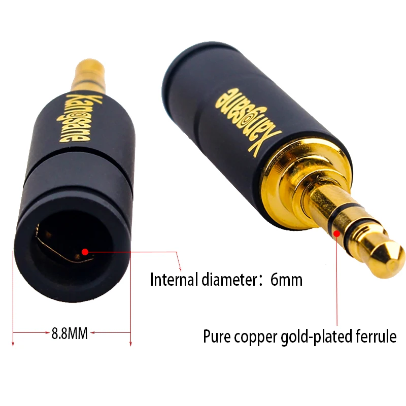 3 5 мм разъем для наушников стерео сварочная головка hifi Чистая медь позолоченный |