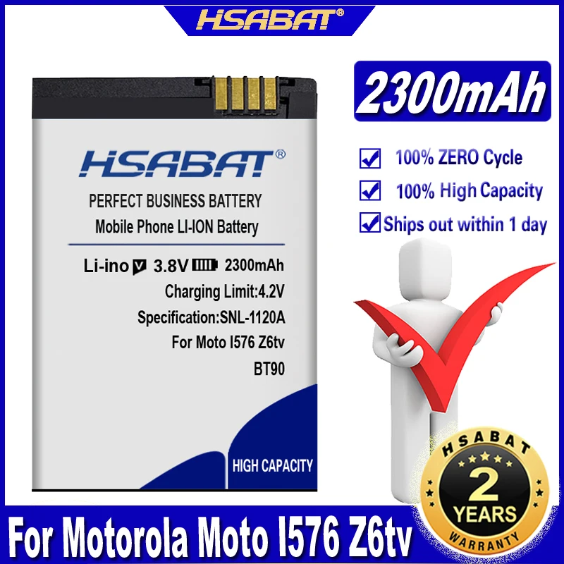 HSABAT BT90 2300 мАч батарея для Motorola Moto I576 Z6tv Q9c SNN5826A SNN5759 SNN5765 SL1K батареи|Аккумуляторы