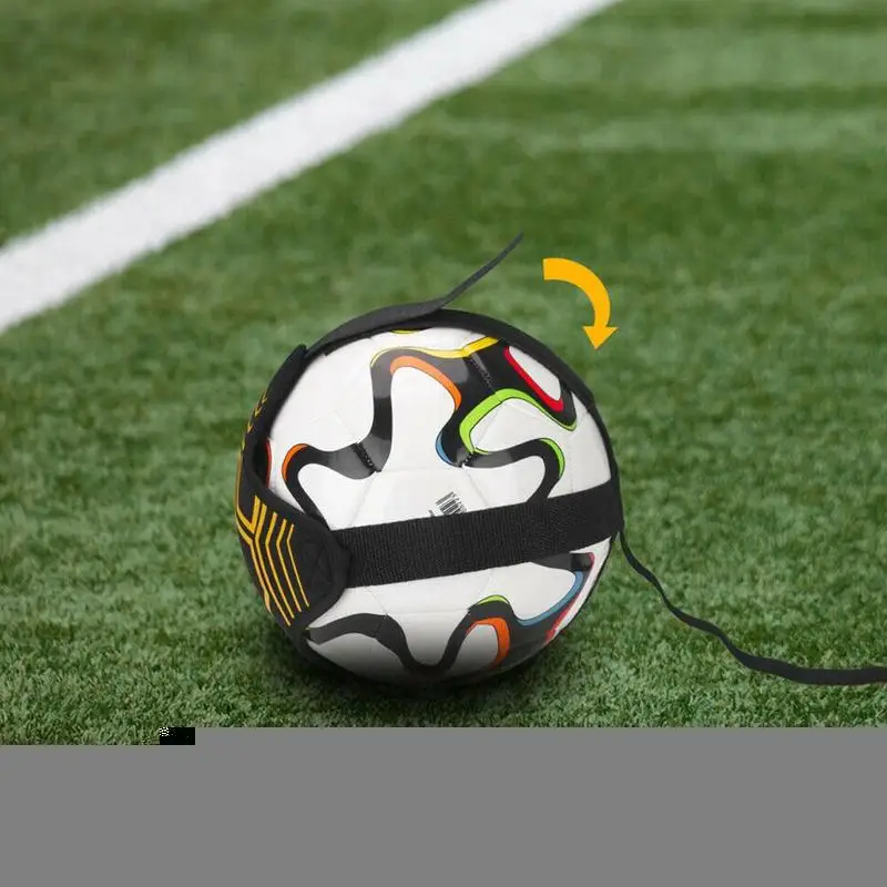 

Outdoor Soccer Trainer Football Kick Throw Practice Aid Control Equipment Ball Skills Adjustable Training Supplies Bag X9K4