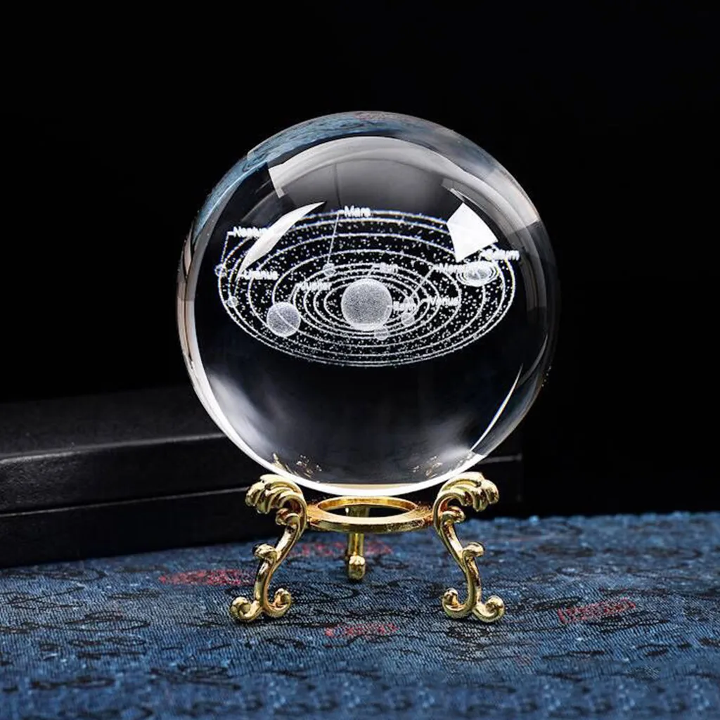 3D Вселенная астральный прозрачный шар модель планеты лазерная гравировка
