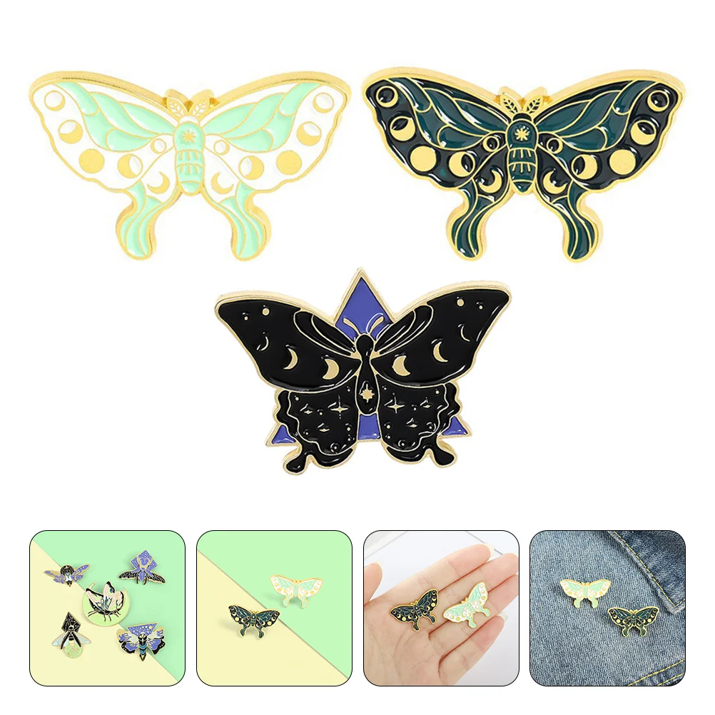 

3pcs Alloy Breast Pin Lapel Badge Brooch Sweater Brooches Lapel Brooch