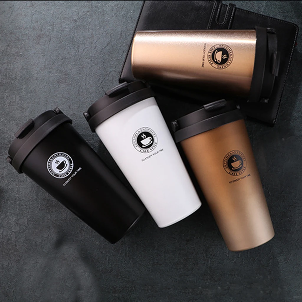 

Coffee Mug Double Wall Stainless Steel Tea Leak Cup for Travel