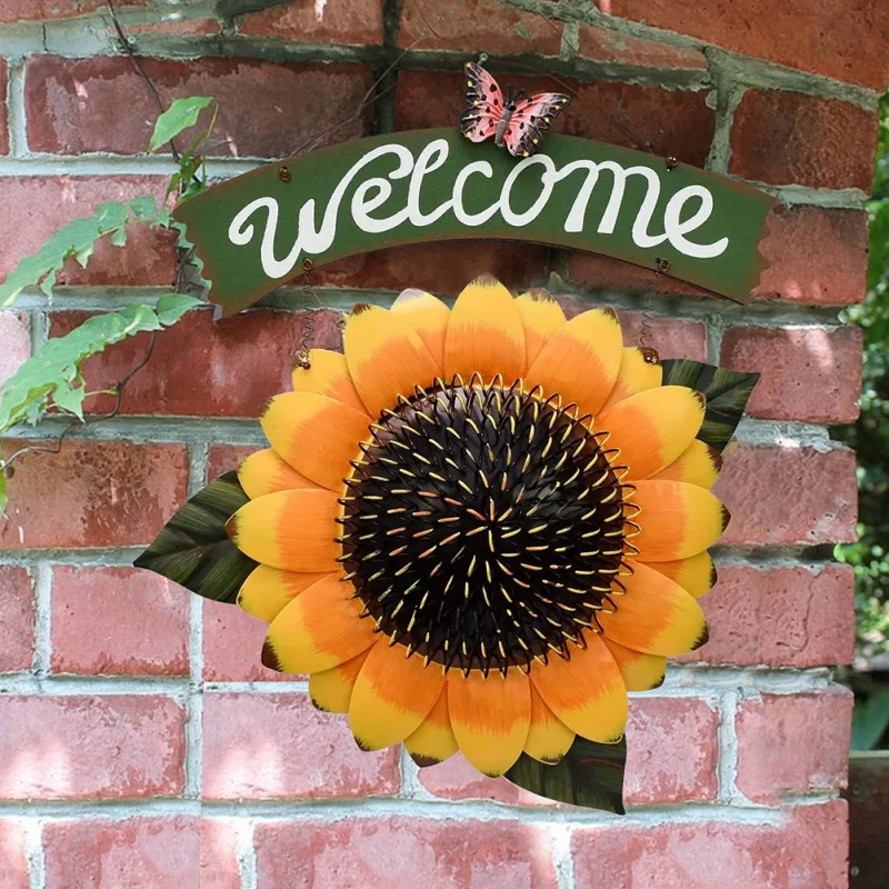

Courtyard Hanging Ornaments In The Porch Door Decoration Sunflower Hanging Decor Home Mall Art Crafts Holiday Party Supplies