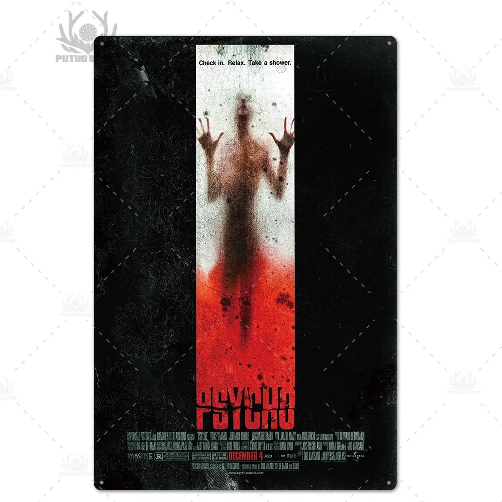 TH4187 Фильм ужасов металлический плакат доска Металл Винтаж фильм триллер металлический оловянный знак Настенный декор для бара паба клуба человек пещера - Цвет: TH4187
