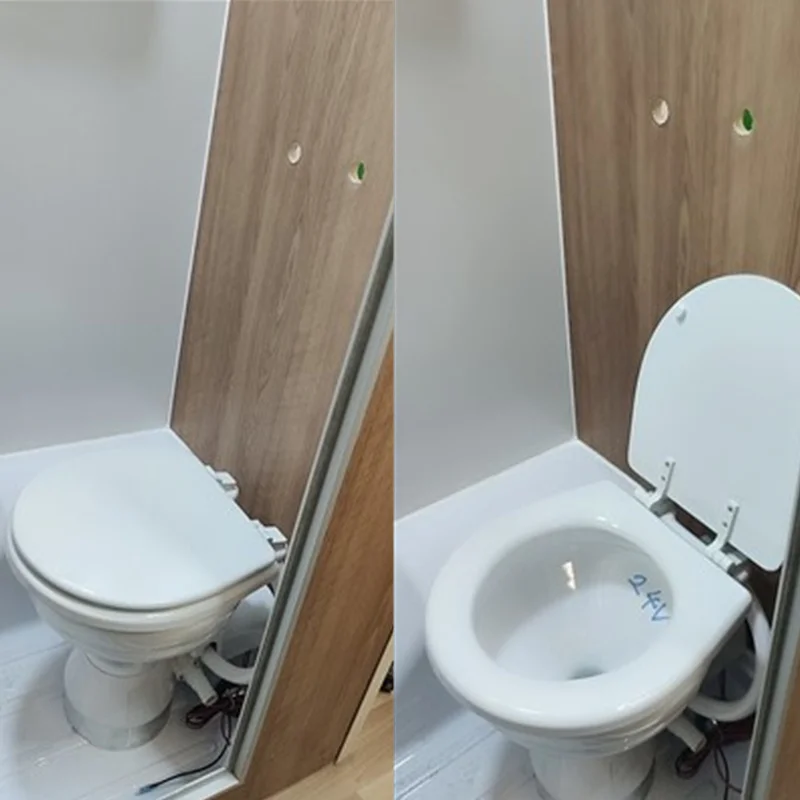 Лодка для RV Морской электродвигатель смывной туалет 12 В/24 В руководство лодка