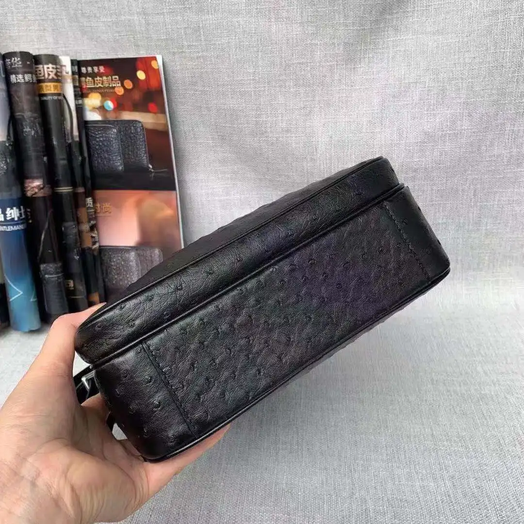 

fanzunxing new men handbag male ostrich skin bag men ostrich bag