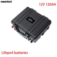 12v lifepo4 battery 120ah backup battery pack marine motor solar energy storage battery outdoor camping rv motor equipment batte