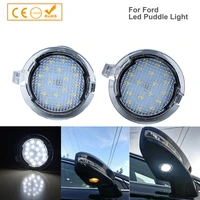 2pcs led under mirror puddle light for ford f 150 edge explorer mondeo taurus s max led rear mirror lamp car styling