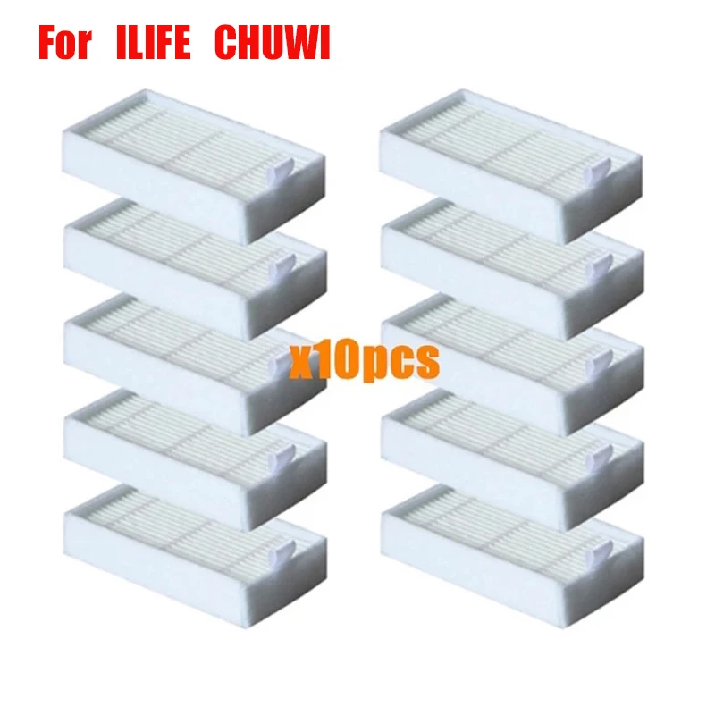 

10pc Vacuum Cleaner HEPA Filter Accessories For CHUWI V3 ILIFE X5 V5 V50 V3+ V5PRO ECOVACS CR130 cr120 CEN540 CEN250 ML009 Parts