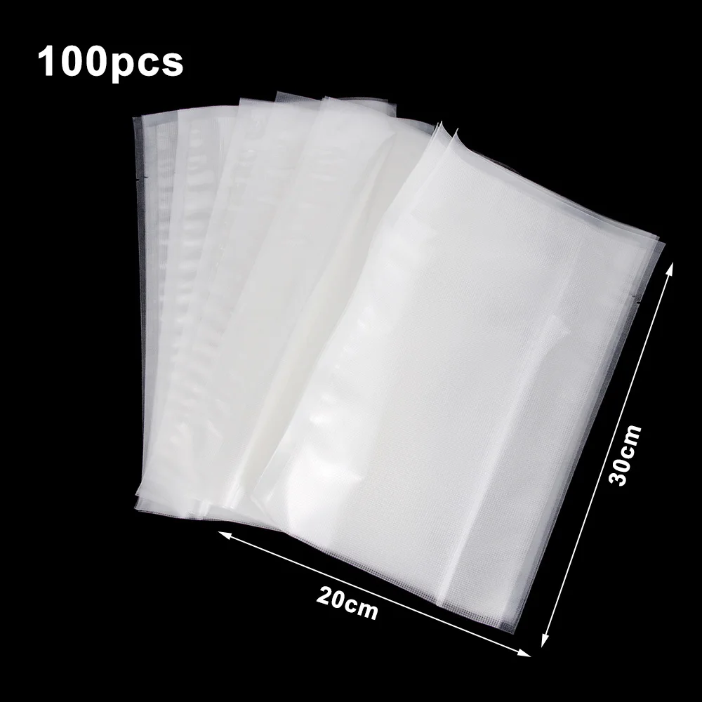 Бытовые вакуумные пакеты для пищевых продуктов 100 шт.|Целлофановые и пластиковые