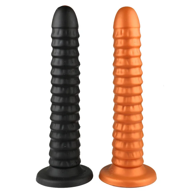 Огромная винтовая Анальная пробка с присоской анальная игрушка мягкая