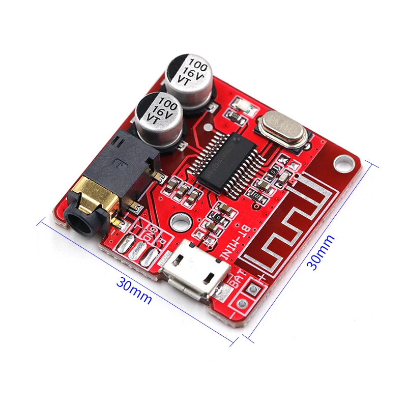 

New Bluetooth Audio Receiver board Bluetooth 4.1 mp3 lossless decoder board Wireless Stereo Music Module 3.7-5V XY-BT-Mini mp5
