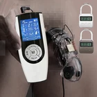 Электрошоковое устройство CB6000 Пояс верности в комплекте, Растяжитель Для пениса, клетки, БДСМ, таймер, замок, электростимуляция, искусственные секс-игрушки