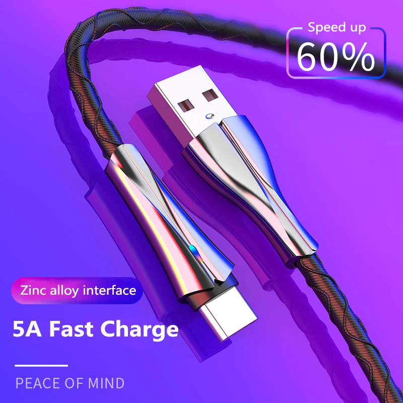 Кабель USB Type C для быстрой зарядки 5 А 1 м |