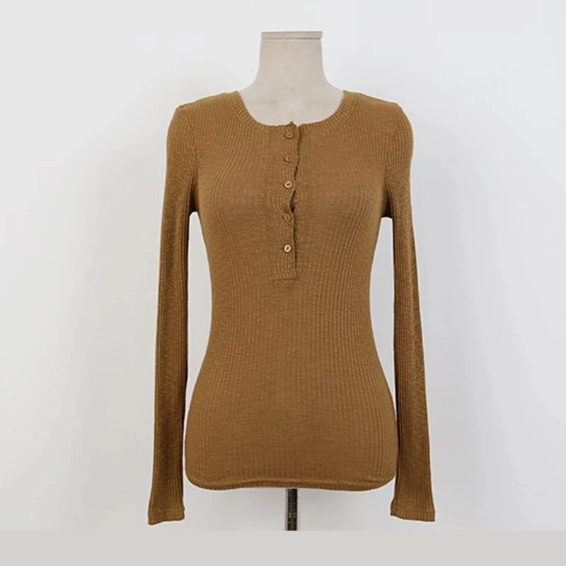 

Spring Autumn Women T Shirt Long Sleeve White Tee Shirt Cotton Femme Female Slim Sexy Deep V Neck Tops Knitted Fashion Clothes