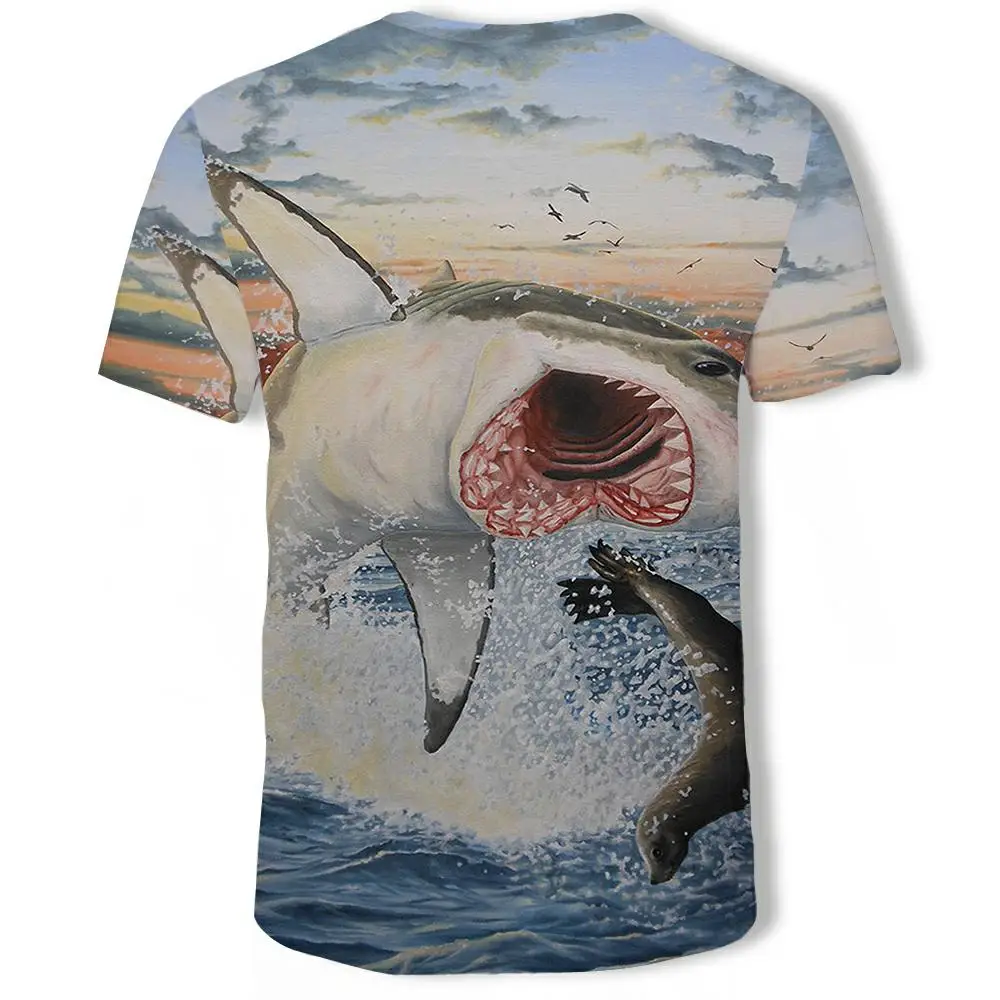 

New Fishing T Shirt Style Casual Digital Fish 3D Print Men Women Summer Short Sleeve O-neck Tops&Tees 100-6xl