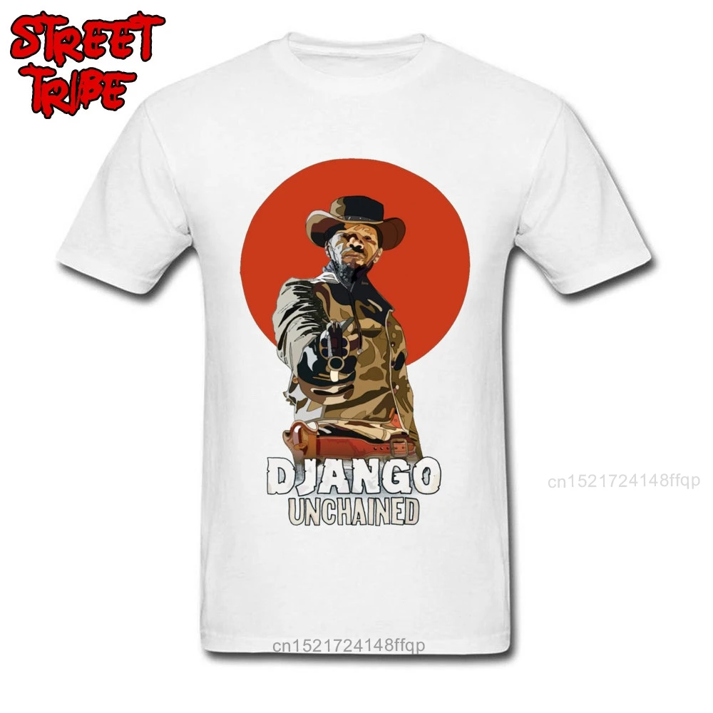 Последние мужские топы футболки DJANGO UNCHAINED футболка для мужчин Western Action Movies