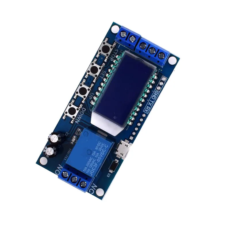 5Pcs Lcd Display Time Delay Relay Module Dc 6-30V Control Multifunction Timer Switch Trigger Cycle Board | Обустройство дома