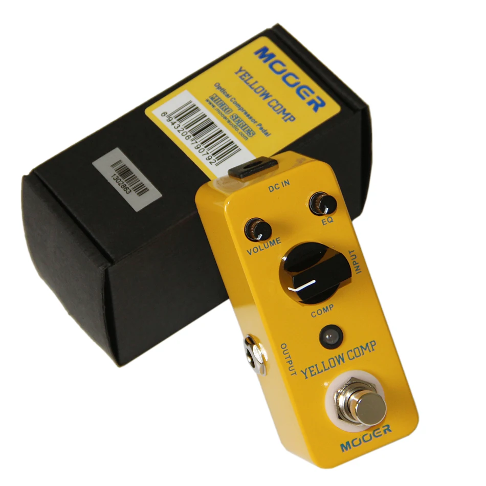 Педаль для электрогитары Mooer Yellow Comp оптический компрессор мини-педаль полностью