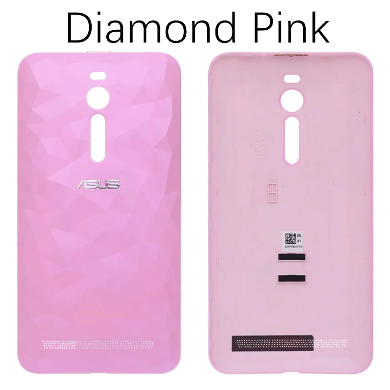 Diamond Pink Задний корпус для ASUS Zenfone 2 ZE551ML задняя крышка Батарейная дверь кнопка питания ze551ml запасные части - Цвет: Diamond Pink
