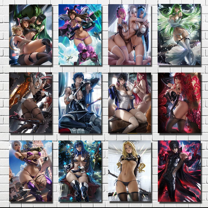 Канадский художник Sakimichan сексуальная девушка с покрытием бумага постер стены