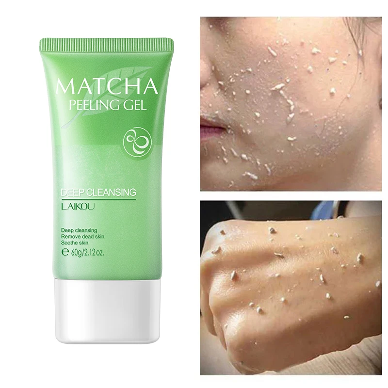 

Matcha Peeling Gel 60g Gentle Oil Control Body Face Scrub Cleansing Pores Treatment Acne Remove Blackhead Facial Exfoliation