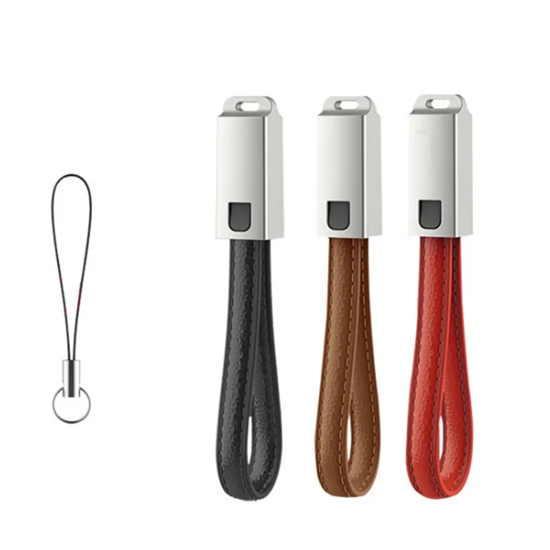 

Key Chain USB Type C Cable Fast Charging Cable For iPhone 7 X Samsung s8 Charger Usbc Type-C Keychain Cord Short Cabel Micro USB