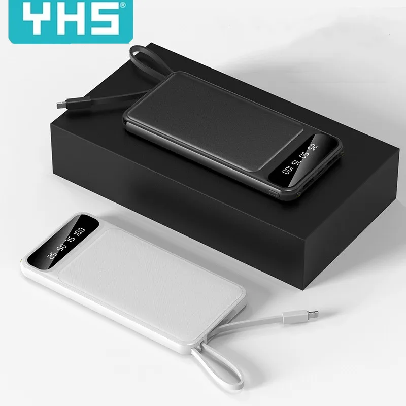 Внешний аккумулятор 30000 мАч внешний USB светодиодный портативный мобильный