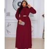 ong Sleeve African-Style Kaftan Maxi Robe 5