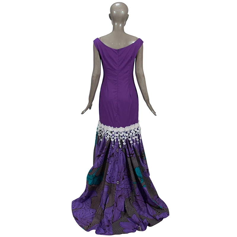 Женское платье с аппликацией в африканском стиле длинное вечернее пол без