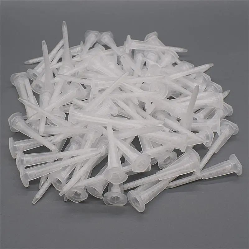 

10pcs Static Mixer Tube Dispenser Epoxy Resin Adhesives Mixing Nozzles Set for Two Component Liquid Mixing Machine AB Glue Gun