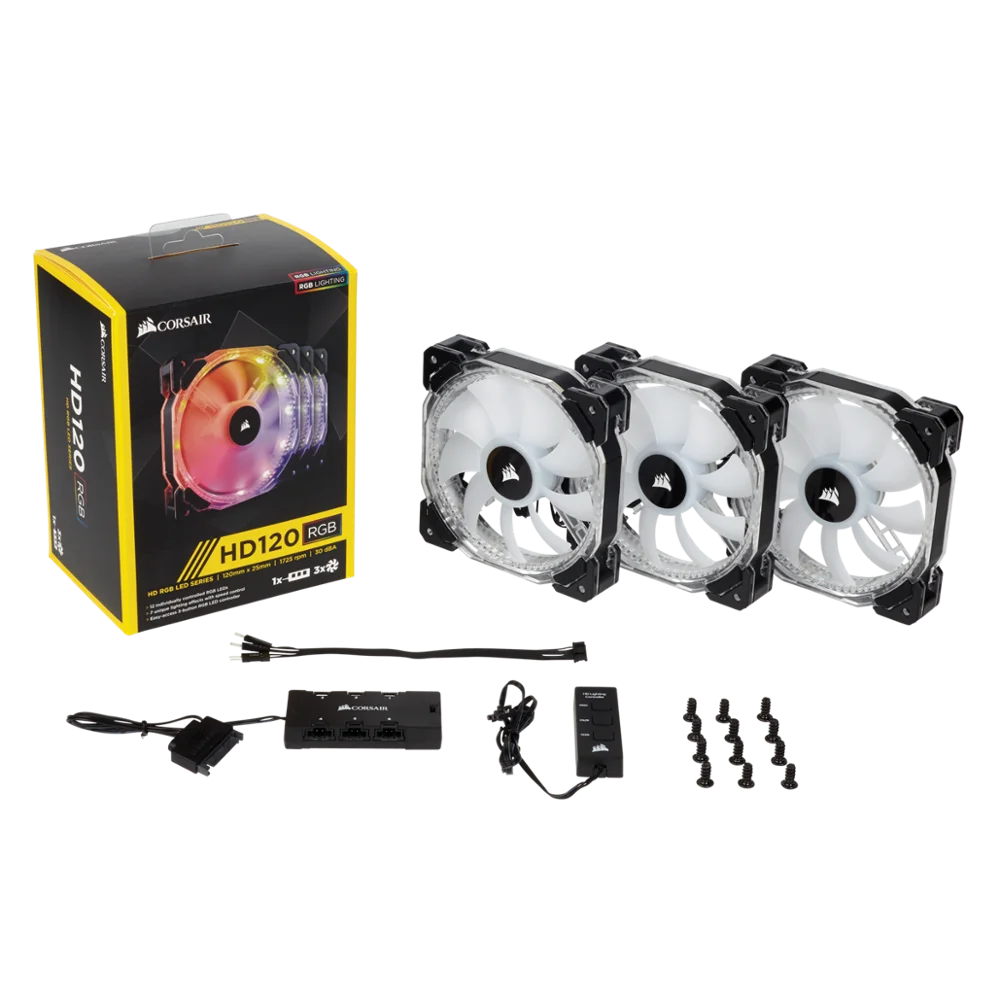 Высокопроизводительный вентилятор CORSAIR HD120 RGB со светодиодной подсветкой