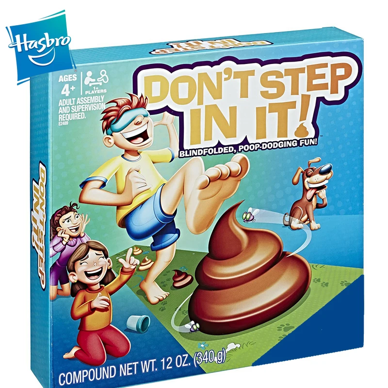 

Hasbro Gaming Poop-podging Fun Games Don't Step In It Frank Game English Version Classic Blindfolded LLAMAFamily Party Kids Toy