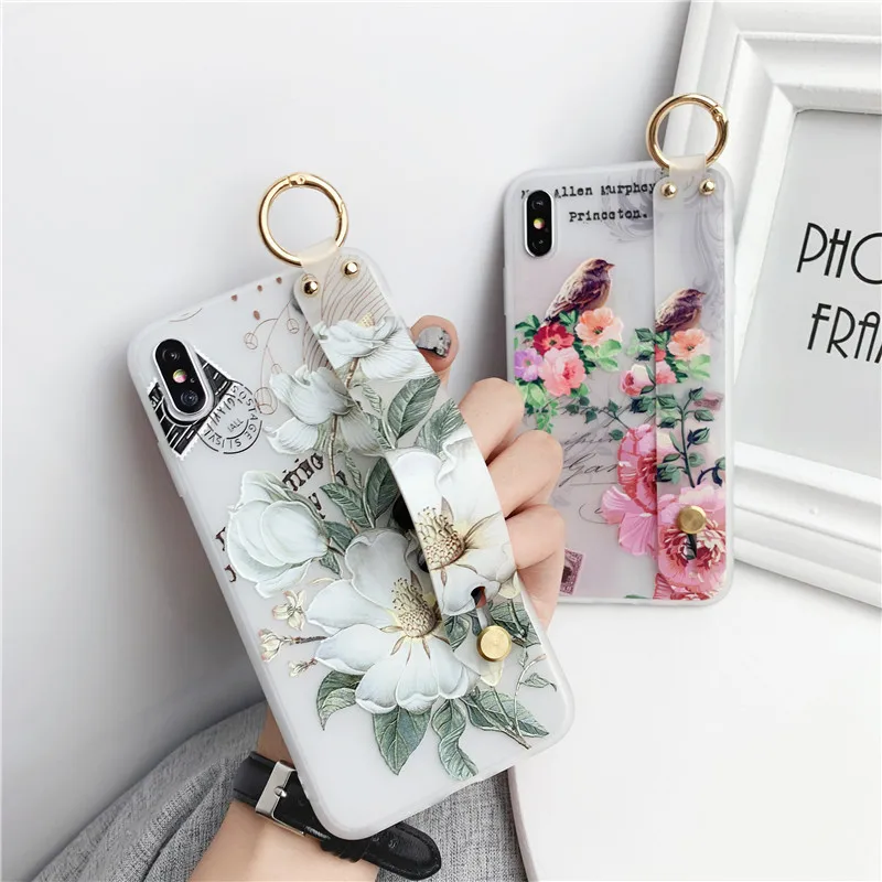 3D рельефные цветочные чехлы для телефонов Huawei Nova 3 3i 2i 3e 10 lite 20 Pro P smart Plus Girly Flower