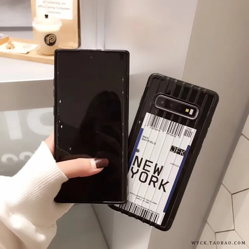 Aoweziic простой индивидуальный текст для Samsung S10 Note10 + S8plus S9 чехол телефона Note9 note8