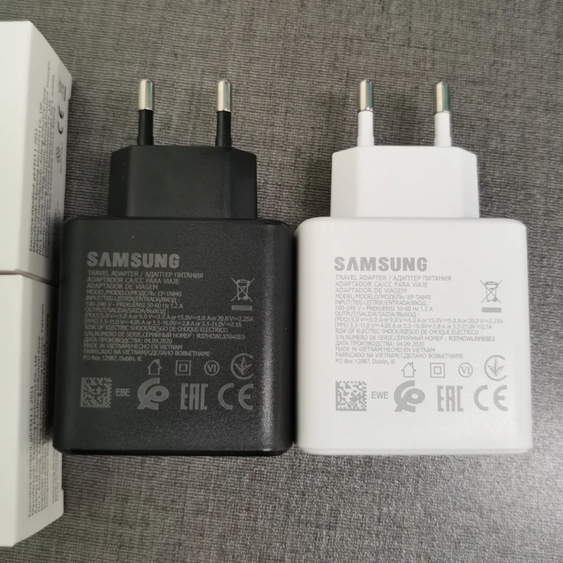 Быстрое зарядное устройство для SAMSUNG мощностью 45 Вт адаптер быстрой зарядки PD 5 А