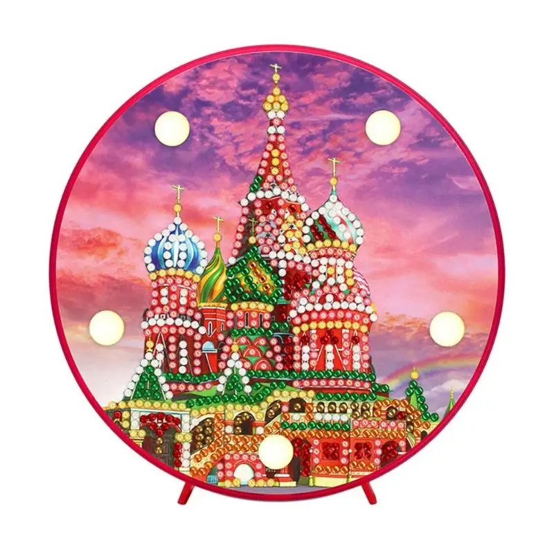 DIY алмазная живопись Светодиодная лампа частичная дрель специальная форма