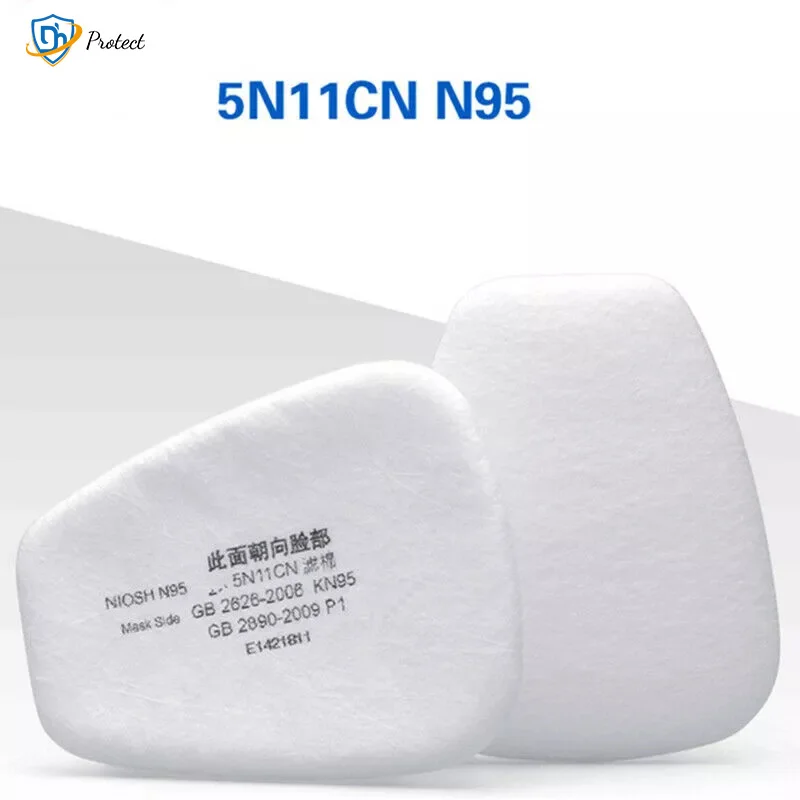 

10Pcs 5N11 Cotton Filter Safety Protect Replacement for 6200 6800 7502 Respirator