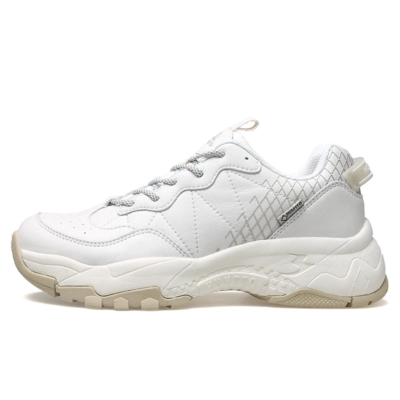 HUMTTO Casual Shoes for Women 2021 Winter Platform Shoes Womens Luxury Designer Flat White Black Leather Running Female Sneakers