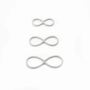 50 шт. подвески из нержавеющей стали, бесконечность, узор, подвеска, соединитель для браслета, ожерелья, материалы для изготовления ювелирных изделий, аксессуары