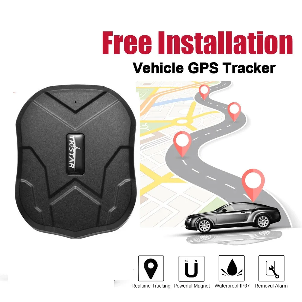 Автомобильный GPS-трекер TKSTAR TK905 5000 мАч 90 дней в режиме ожидания | Автомобили и