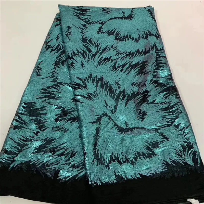 Королевская Синяя африканская кружевная ткань высокого качества французская