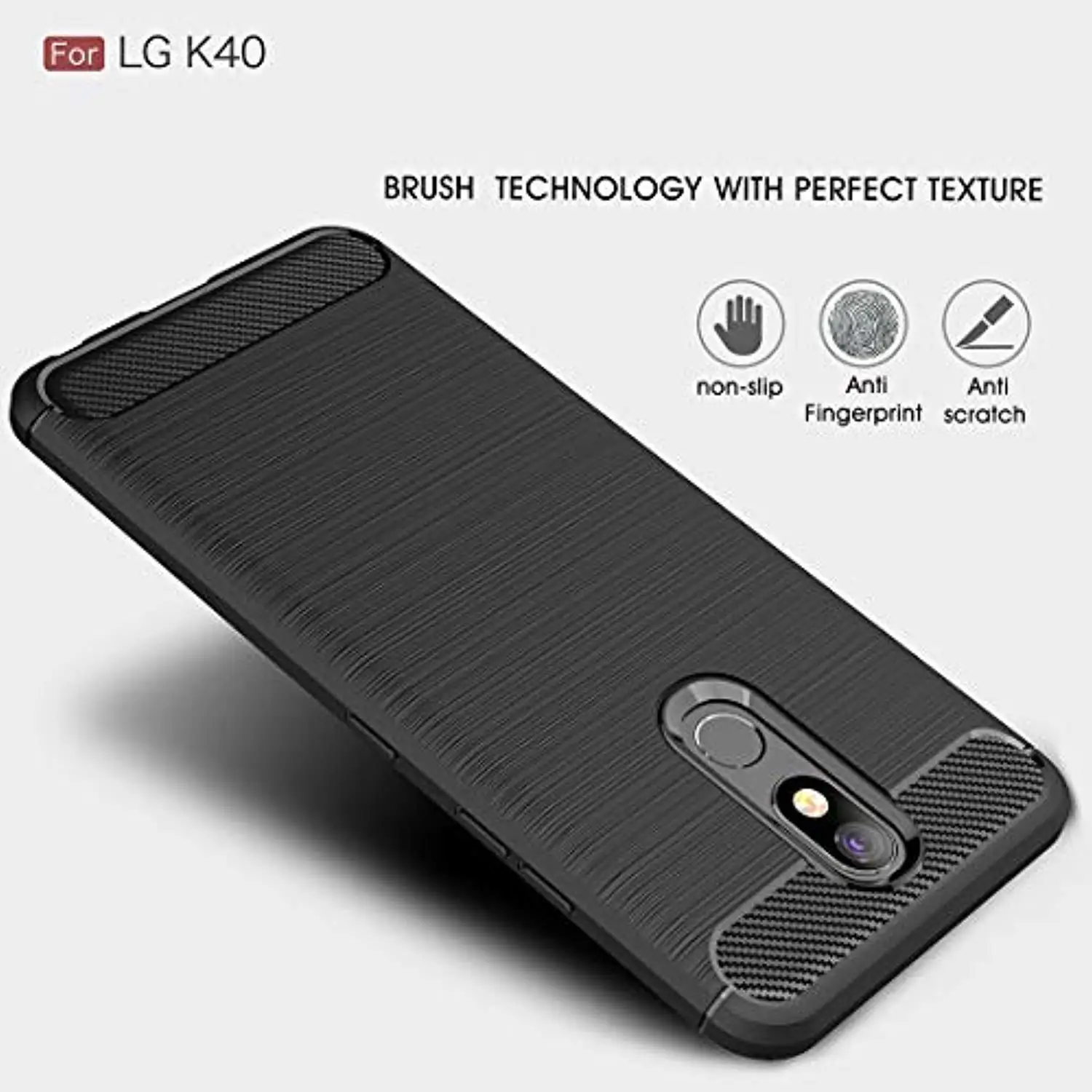 Углеродного волокна Защитный чехол для LG K40 G6 G7 G8 ThinQ V30 V30S V40 Q6 Q7 Stylo 5 K10 K8 2018 W10 W30