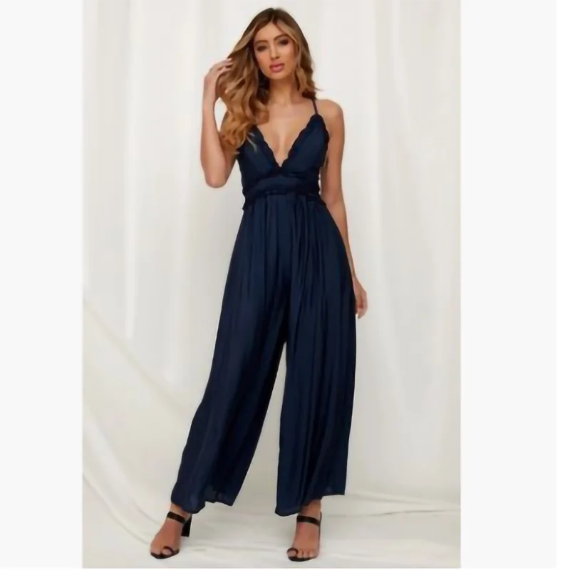 

Sleeveless Women Jumpsuits Summer Beach V-neck Wide Leg Fashion Korean Backless Chic Playsuits Bohemian Strap Rompers 4 Colors