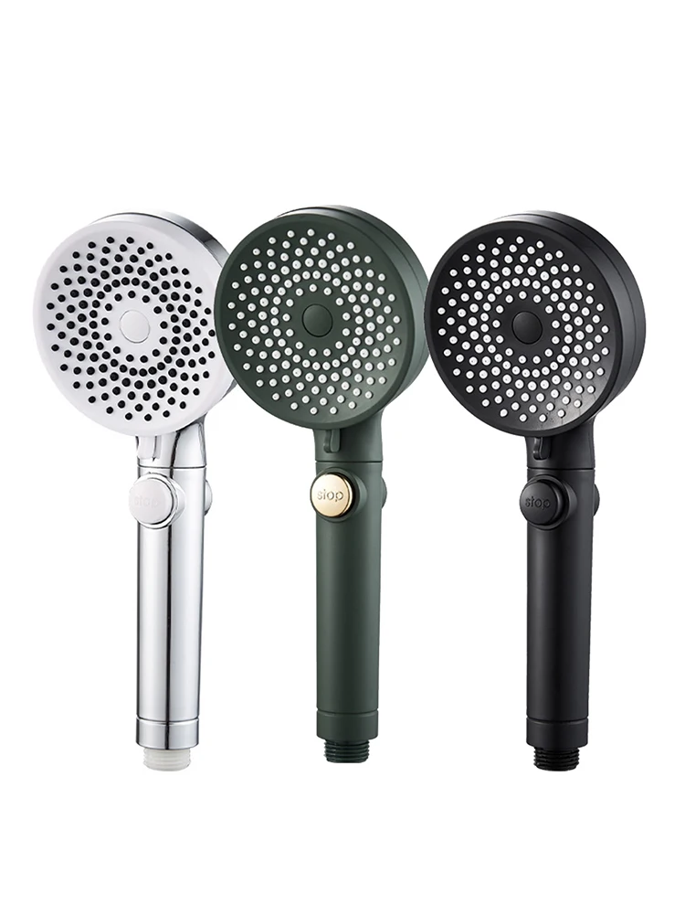 

Universal High Pressure Shower Head Handheld Showerhead with 3-Mode Adjustment Shower Sprayer Bathroom Supplies Accessories New