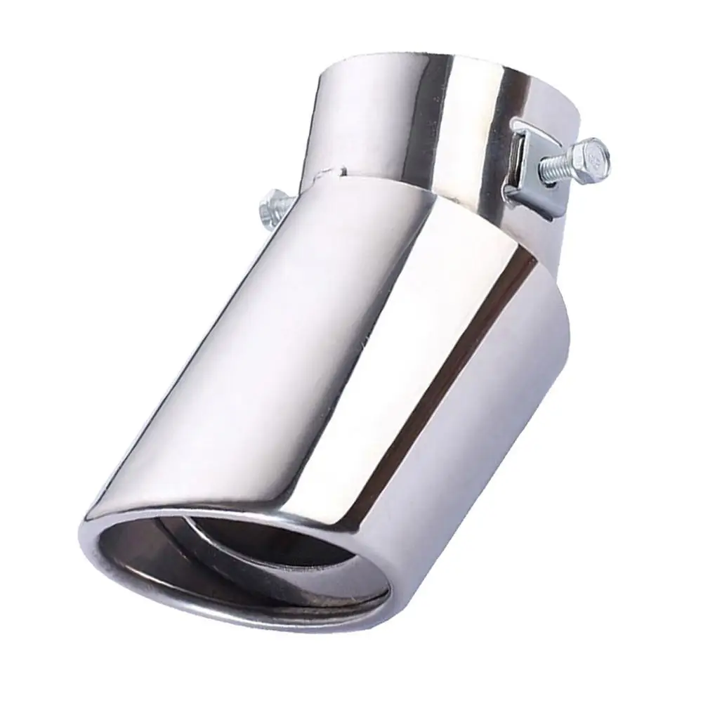 

Universal Car Rear Round Stainless Steel Exhaust Pipe Tail Muffler Accessories