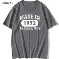 born in 1972 birthday men t shirt present graphic create cotton tshirts retro retro daddy husband father tops tees