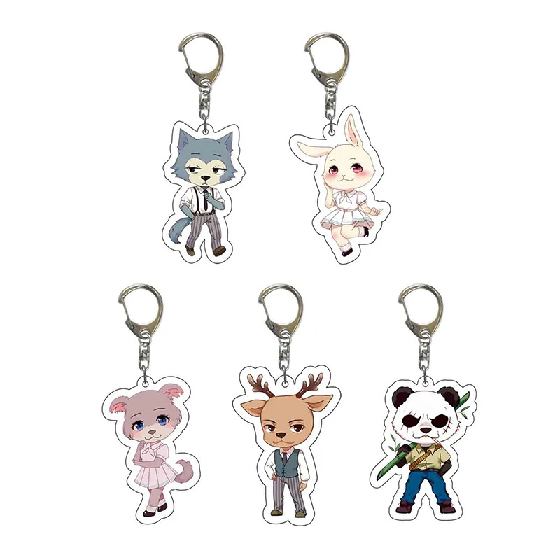 Популярная цветная куртка с рисунком из аниме Beastars фигурки в Стиле косплей кулон